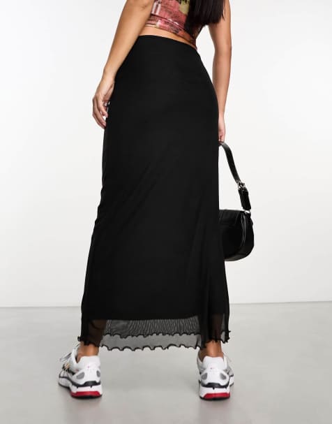 Jupe Longue Élégante Femme - Taille Haute Élastique - Style Trapèze