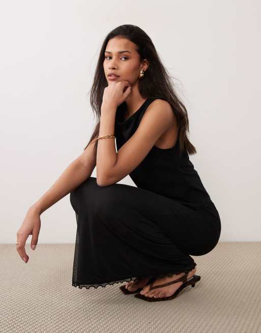 ASOS DESIGN - Jupe mi-longue en tulle - Noir, 2 de 5