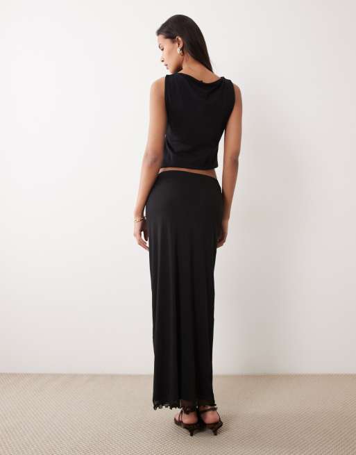 ASOS DESIGN - Jupe mi-longue en tulle - Noir, 5 de 5