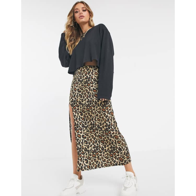 Jupe mi longue clearance leopard