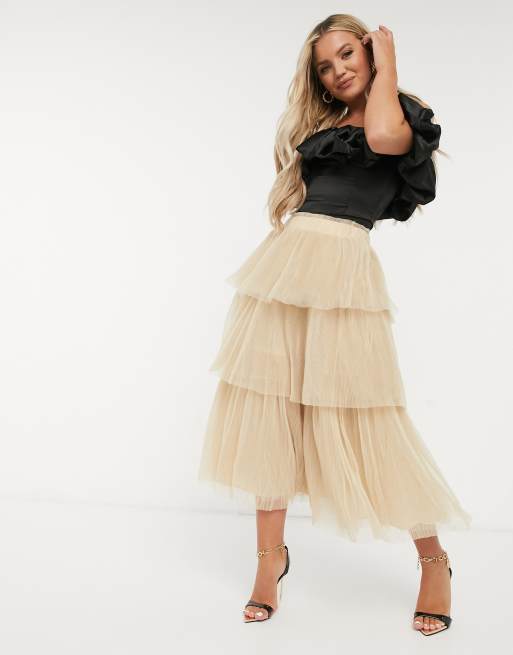 asos jupe longue tulle