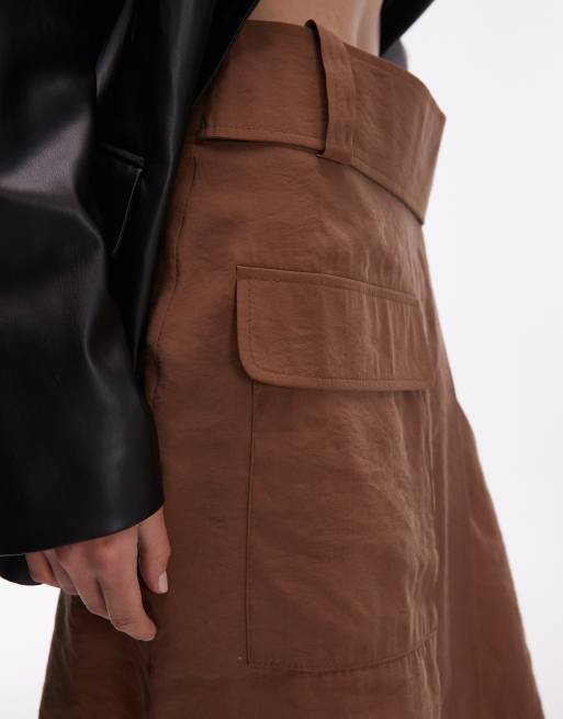 ASOS DESIGN - Jupe portefeuille mi-longue style années 90 avec poche, 3 de 5