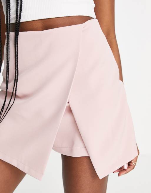 Jupe short portefeuille discount femme