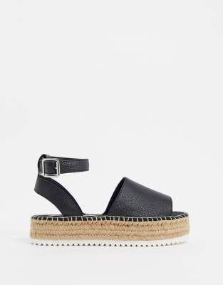 asos black flatforms