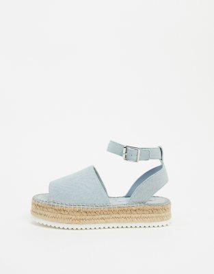 denim espadrille sandals