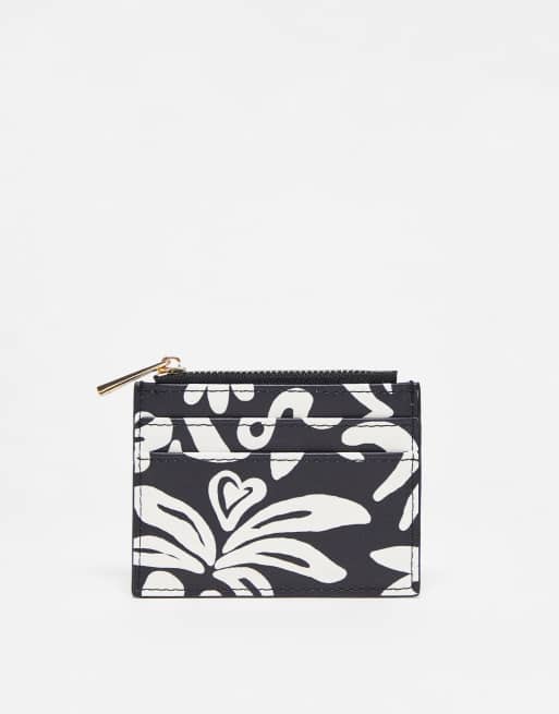 ASOS DESIGN - Kaarthouder in abstract zwart-wit