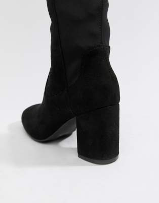 asos design kassidy heeled thigh high boots
