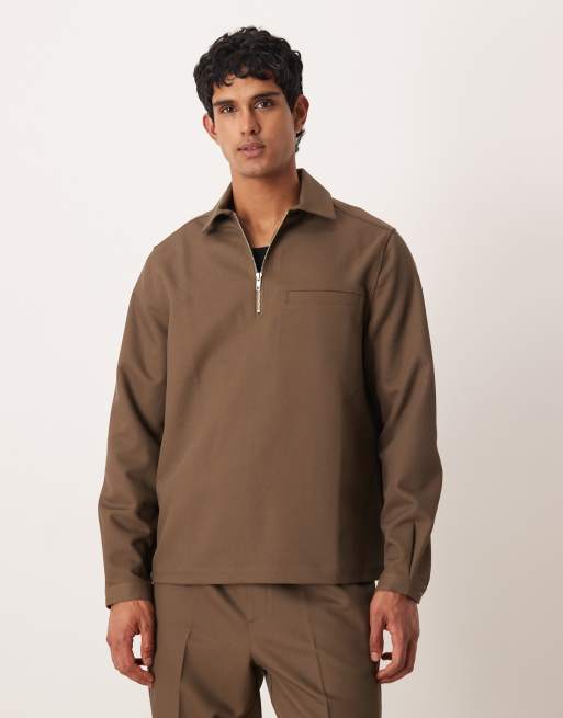 ASOS DESIGN - Kakifarvet twill-sæt, 2 af 3