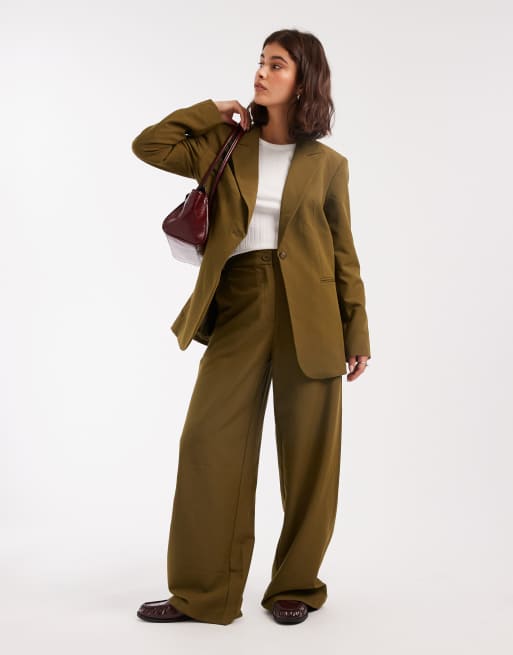 ASOS DESIGN – Kakifärgad, avslappnad kavaj, 2 av 4