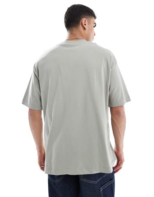 ASOS DESIGN – Kakifärgad bas-t-shirt i oversize, 4 av 4