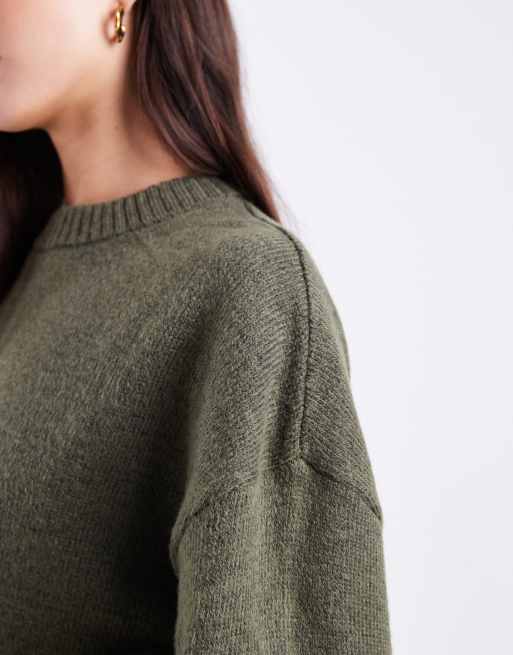 ASOS DESIGN – Kakifärgad tröja med markerad midja, 3 av 4