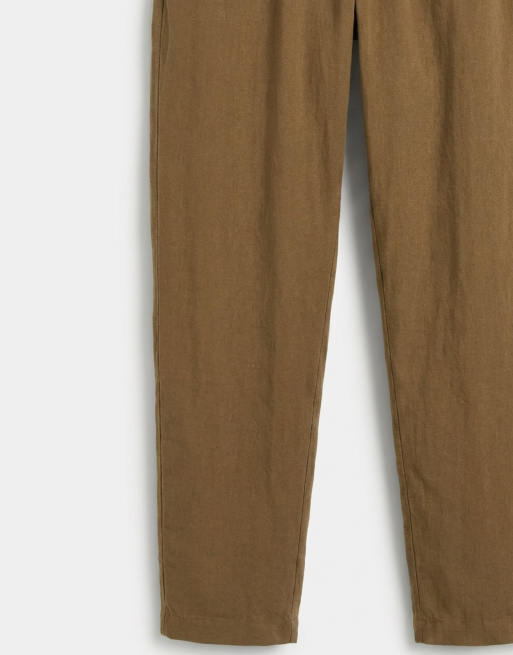 ASOS DESIGN – Kakifärgade, avsmalnande byxor med avslappnad passform, del av set, 8 av 9