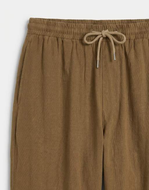 ASOS DESIGN – Kakifärgade, avsmalnande byxor med avslappnad passform, del av set, 9 av 9