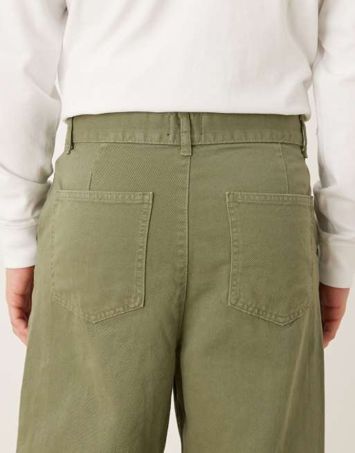 ASOS DESIGN – Kakifärgade, avsmalnande byxor med avslappnad passform , 5 av 5