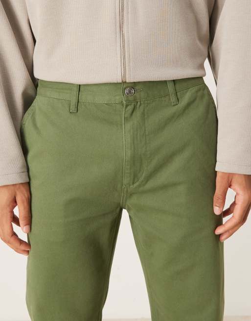 ASOS DESIGN – Kakifärgade chinos med rak passform, 4 av 5