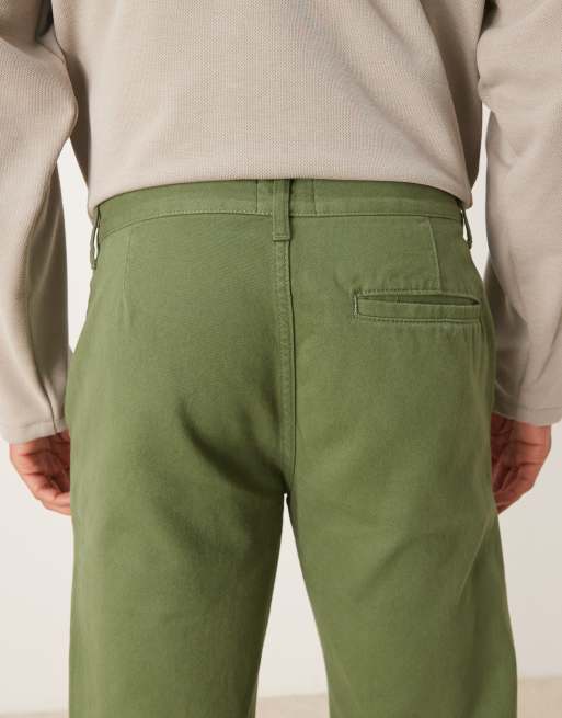 ASOS DESIGN – Kakifärgade chinos med rak passform, 5 av 5
