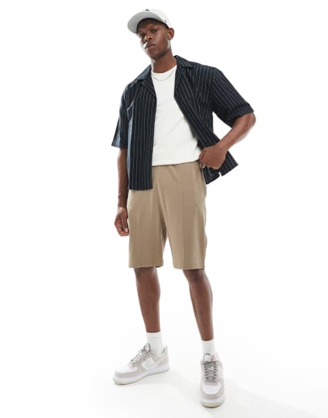ASOS DESIGN – Kakifärgade pikéshorts med smal passform - view 1