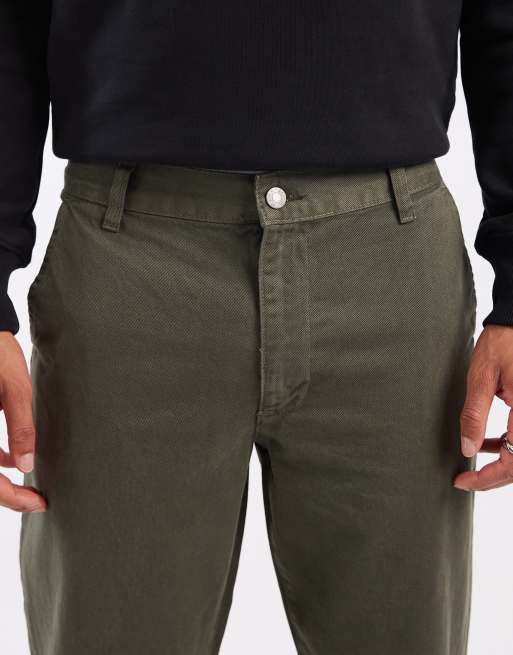 ASOS DESIGN - Kakifarvede bukser med lige ben, 4 af 5