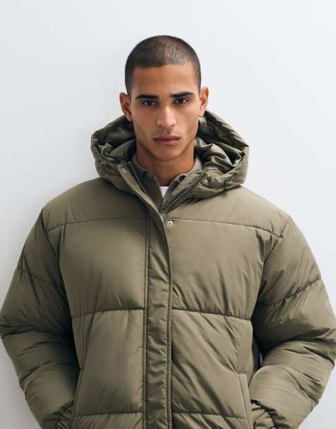 ASOS DESIGN - Kakigrøn dynejakke - view 1