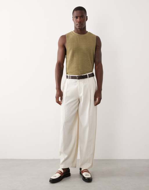 ASOS DESIGN - Kakigrøn kraftig tanktop med tekstur i regular fit, 2 af 5
