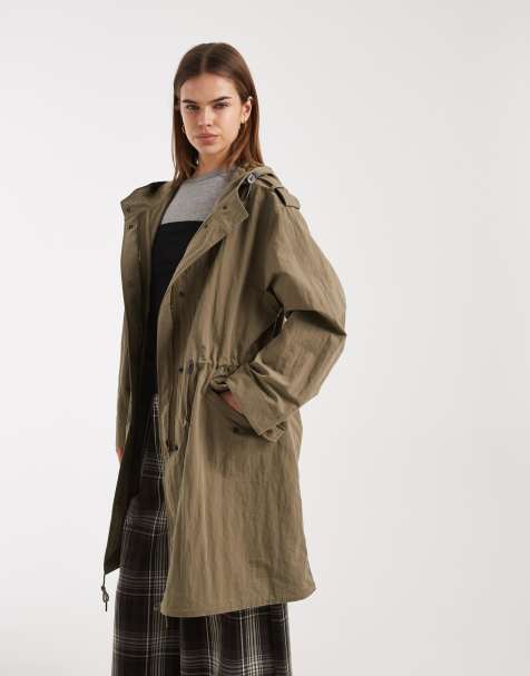 ASOS DESIGN - Kakigrøn oversized parkajakke - view 1