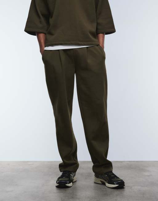 ASOS DESIGN - Kakigrønne joggingbukser med lige ben