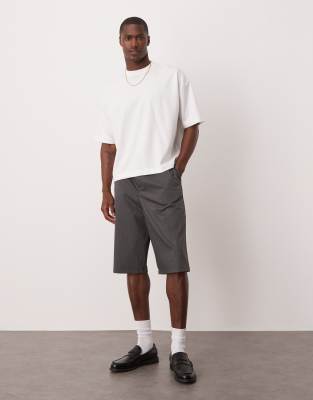 ASOS DESIGN – Kakigröna, långa shorts med vida ben - view 1