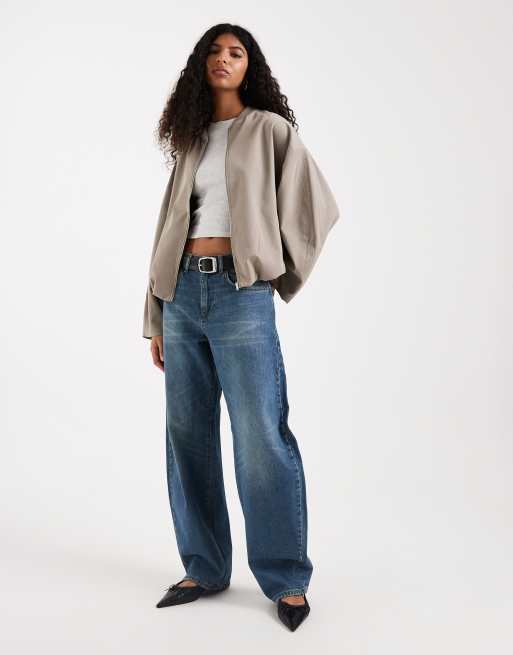 ASOS DESIGN - Kamelbrun skræddersyet bomber-jakke, 2 af 4