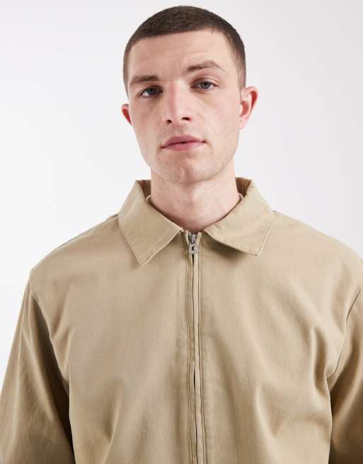 ASOS DESIGN – Kamiennobeżowa bawełniana kurtka Harrington, 5 z 5
