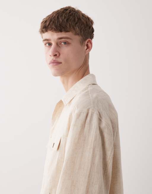 ASOS DESIGN – Kamiennobeżowa fakturowana kurtka, 4 z 5