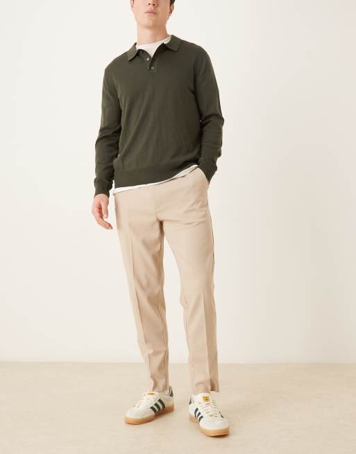 ASOS DESIGN – Kamiennobeżowe zwężane eleganckie spodnie, 2 z 5