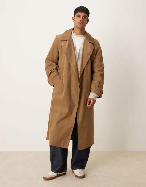 ASOS DESIGN - Kamlebrun trenchcoat med bælte - view 1