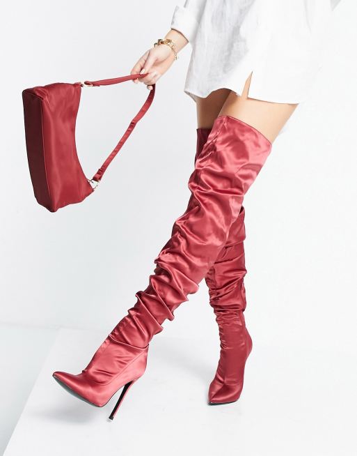 Asos on sale red boots