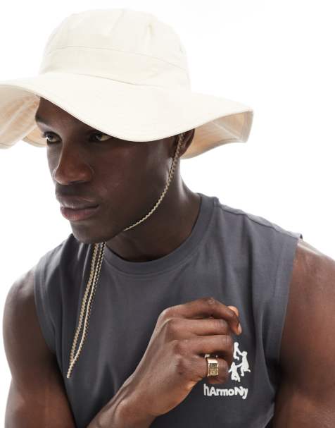 ASOS DESIGN – Kapelusz safari typu bucket w kolorze ecru - view 1