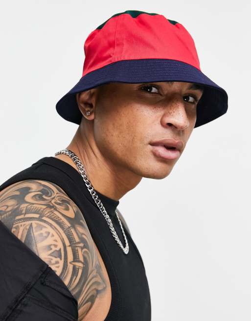 ASOS DESIGN – Kapelusz typu bucket z blokami kolorów
