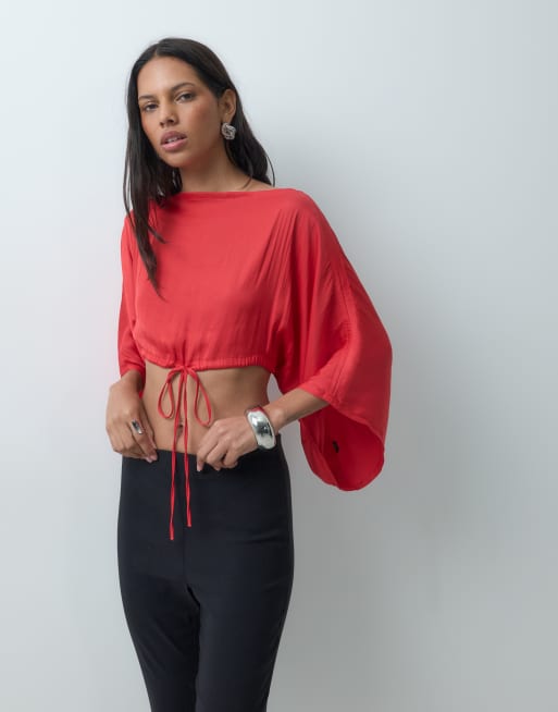 ASOS DESIGN kapetop i rød, 2 af 4