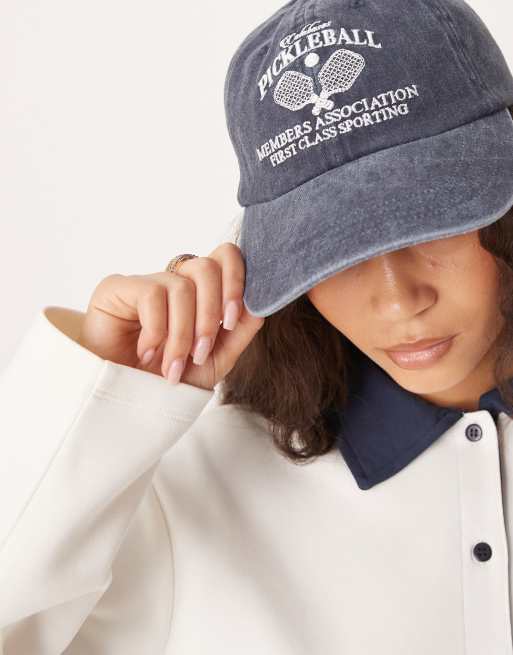 ASOS DESIGN – Kappe in verwaschenem Blau mit „Pickle Ball“-Stickerei, 3 von 3