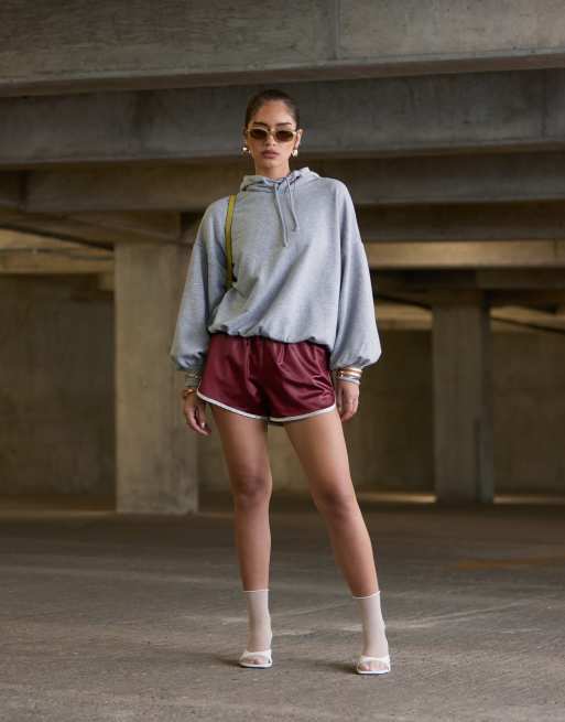 ASOS DESIGN – Kapuzenpullover in Grau mit Ballon-Design, 2 von 4