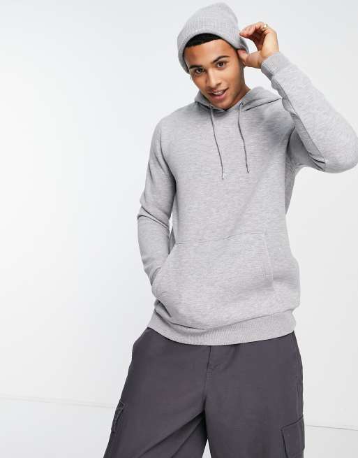 ASOS DESIGN – Kapuzenpullover in Kalkgrau