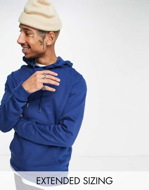 ASOS DESIGN – Kapuzenpullover in Kobaltblau
