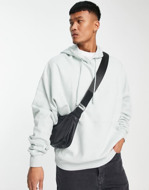 ASOS DESIGN – Kapuzenpullover mit extremer Oversize-Passform in Staubblau