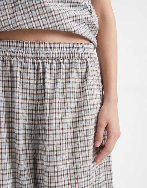 ASOS DESIGN – Karierte Hose mit elastischem Bund, Kombiteil, 3 von 5