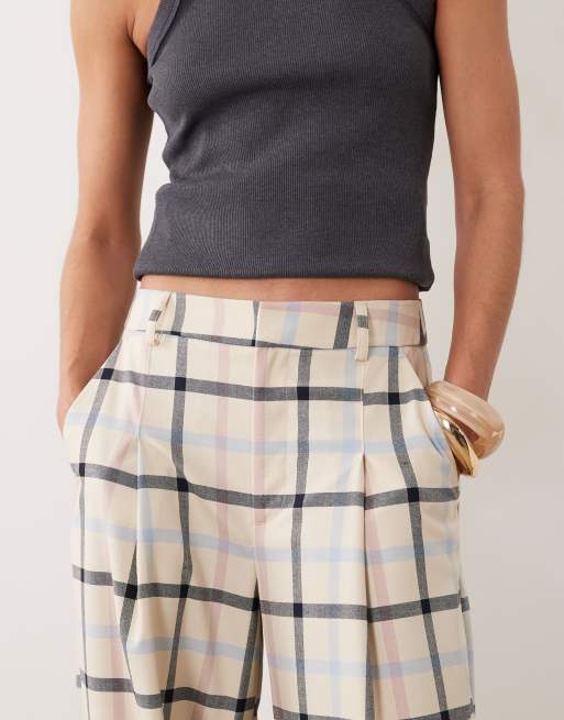 ASOS DESIGN – Karierte Hose mit weitem Bein, 3 von 5