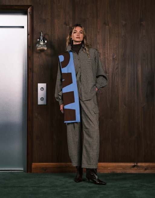 ASOS DESIGN – Karierte Oversize-Hemdjacke, Kombiteil, 3 von 4