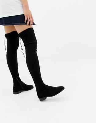 studded thigh high boots