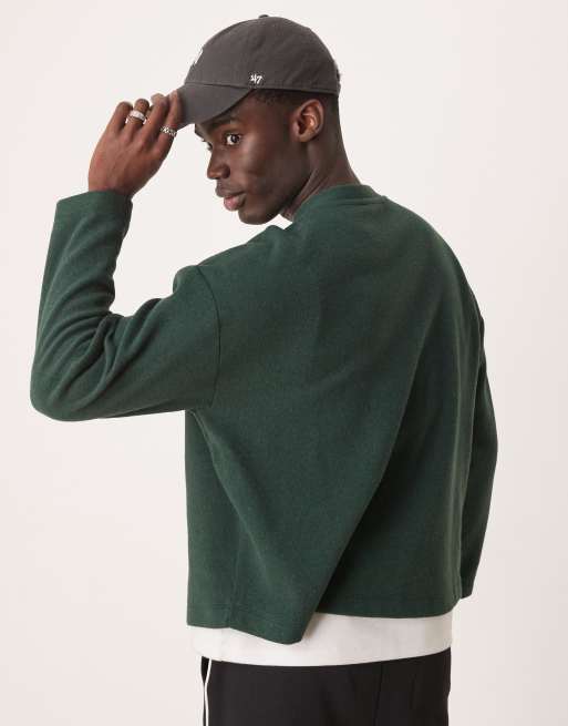 ASOS DESIGN – Kastig geschnittener Oversize-Pullover aus schwerem