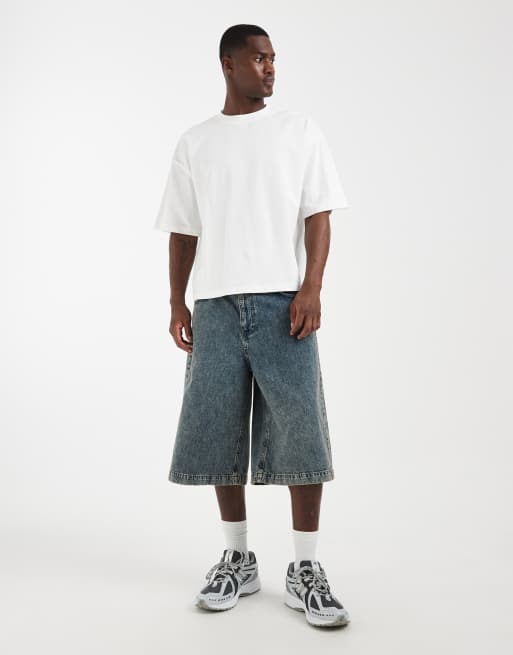 ASOS DESIGN – Kastiges Oversize-T-Shirt aus schwerem Stoff in Cremeweiß, 2 von 5