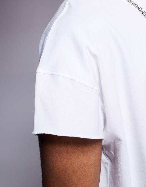 ASOS DESIGN – Kastiges Oversize-T-Shirt aus sehr schwerem Stoff in Weiß  , 2 von 4