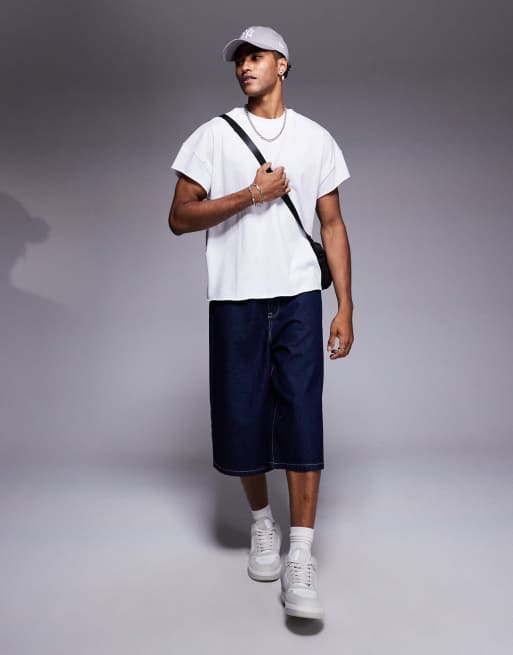 ASOS DESIGN – Kastiges Oversize-T-Shirt aus sehr schwerem Stoff in Weiß  , 3 von 4