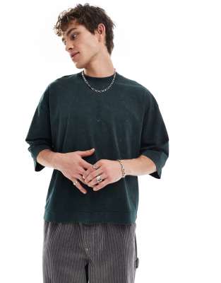 ASOS DESIGN – Kastiges Oversize-T-Shirt in verwaschenem Grau